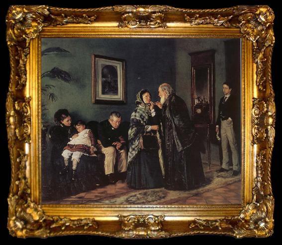 framed  Makovsky, Vladimir In the Doctor-s Wating Room, ta009-2